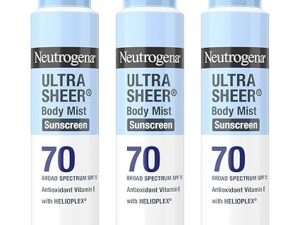 اسپری ضد آفتاب بدن نوتروژنا اولترا شییر، طیف گسترده SPF 70